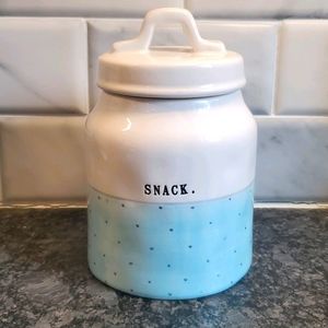 Rae Dunn snack canister